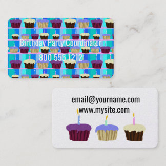 Birthday Party Coordinator Business Cards