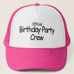 Birthday Party Crew (Black) Trucker Hat