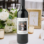 Birthday party custom photo friends forever white<br><div class="desc">A gift for your best friend(s) for a birthday party,  a Bridal Shower,  Christmas or a special event. Black text: Best Friends Forever,  written with a trendy hand lettered style script. Personalize and use your own photo and name(s)  A chic white background color.</div>