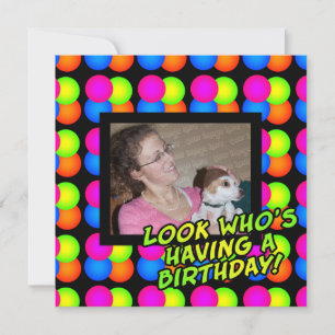 Birthday Party Custom Photo Invitation