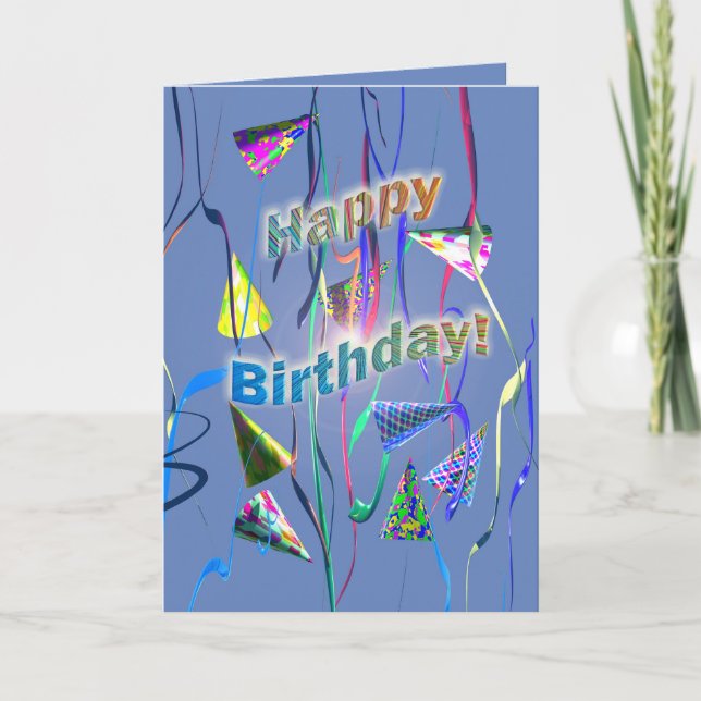 Birthday Party Day Card (Front)