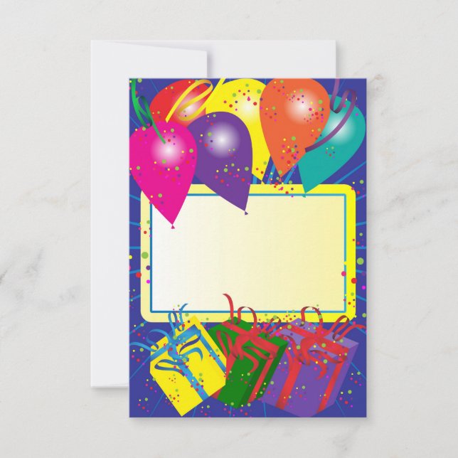 Birthday Party Design Invitation (Front)