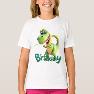 Birthday Party Dino – Green Dinosaur Shirt for Kid