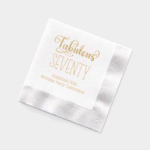 Birthday Party - Fabulous Seventy #7 Foil Napkins