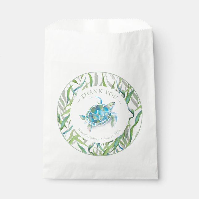 Birthday Party Favour Bags Sea Turtle (Front)