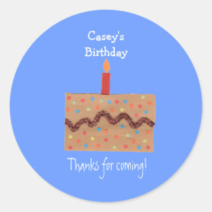 Birthday party favour label