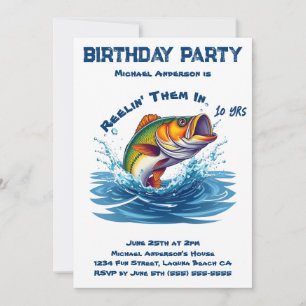 Birthday Party-Fish Invitation