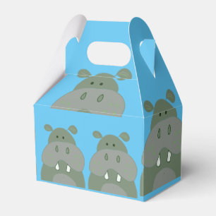 birthday party fun hippo favor box