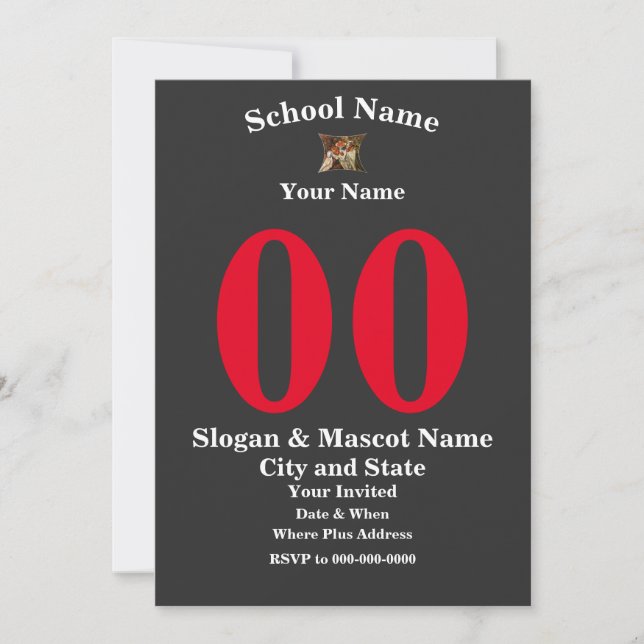 Birthday Party Girl Boy 2024 Mom Dad Grad Class Invitation (Front)