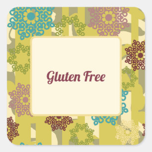 Birthday Party Gluten Free Dietary Advice  Square Sticker