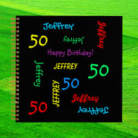 Birthday Party Guest Book, ANY NAME, ANY AGE, FUN