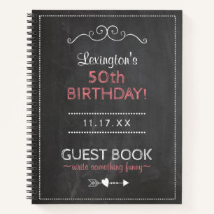 Birthday Party Guest Book Personalized