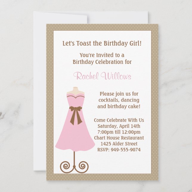 Birthday Party Invitation (Front)