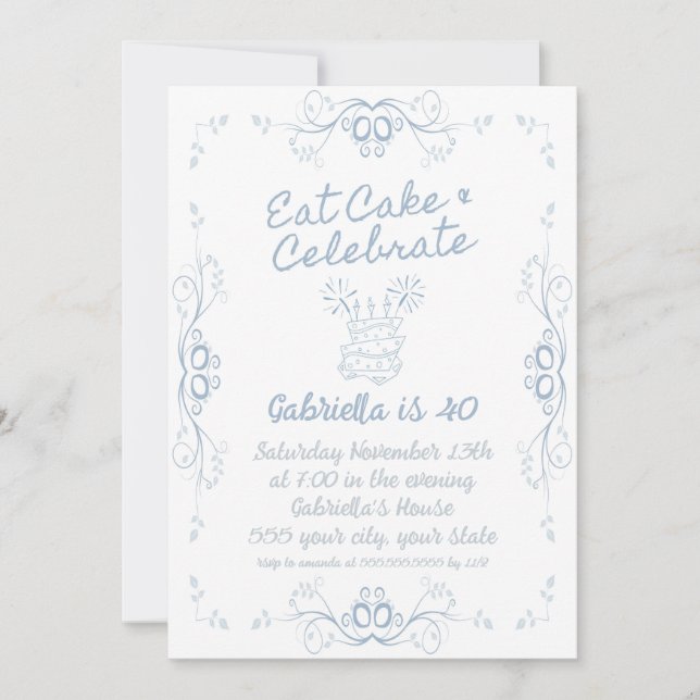 Birthday Party Invitation (Front)