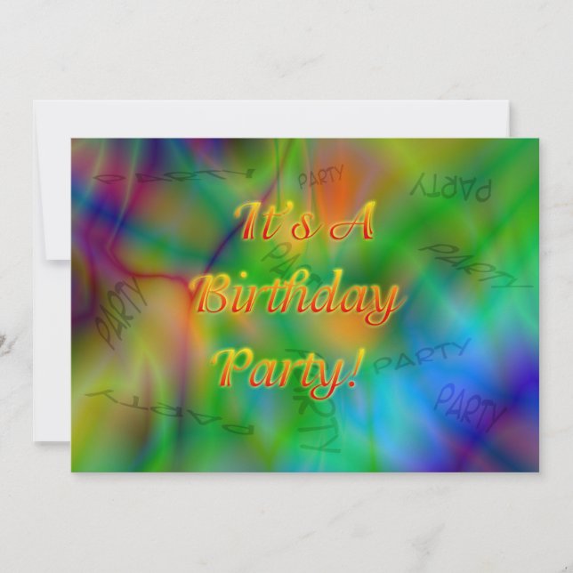 Birthday Party Invitation (Front)
