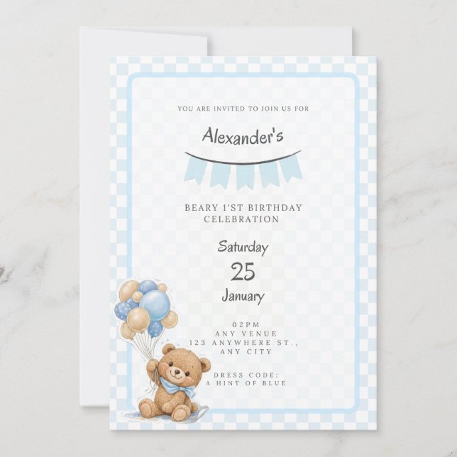 birthday party invitation (Front)