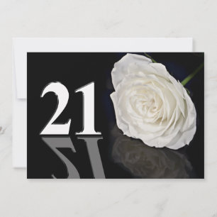 Birthday party invitation 21 years old