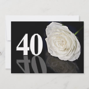 Birthday party invitation 40 years old