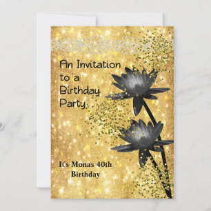 Birthday Party Invitation 40th Birthday Female