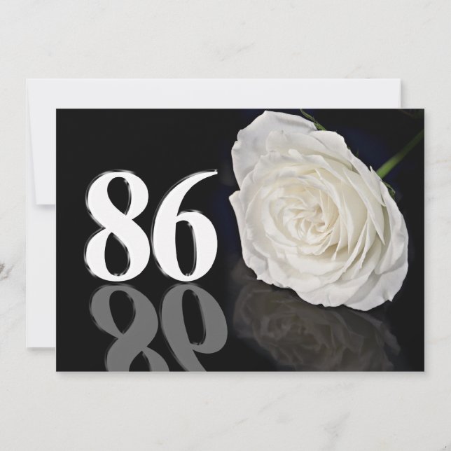 Birthday party invitation 861 years old (Front)