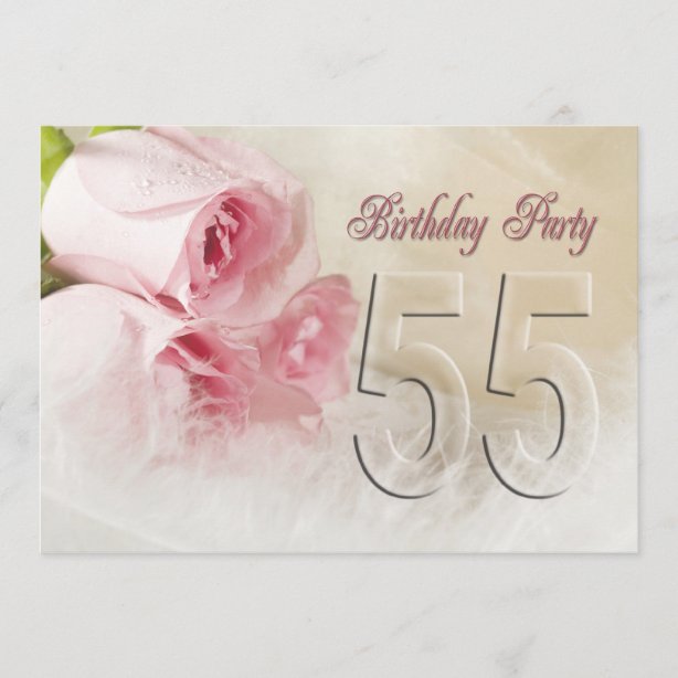 55 Years Birthday Invitations | Zazzle CA