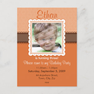 BIRTHDAY PARTY INVITATION :: prettily 6 Postcard