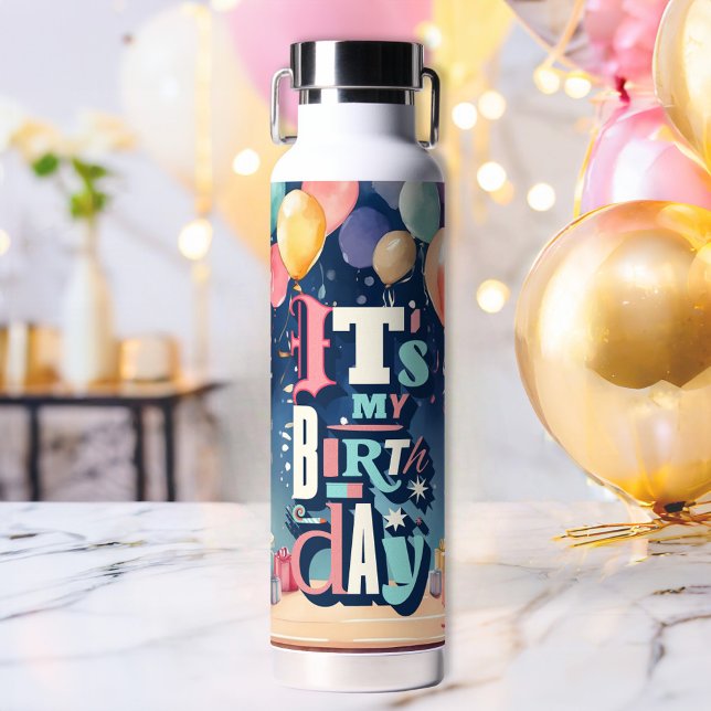 Birthday Party Invitation Water Bottle (Creator Uploaded)