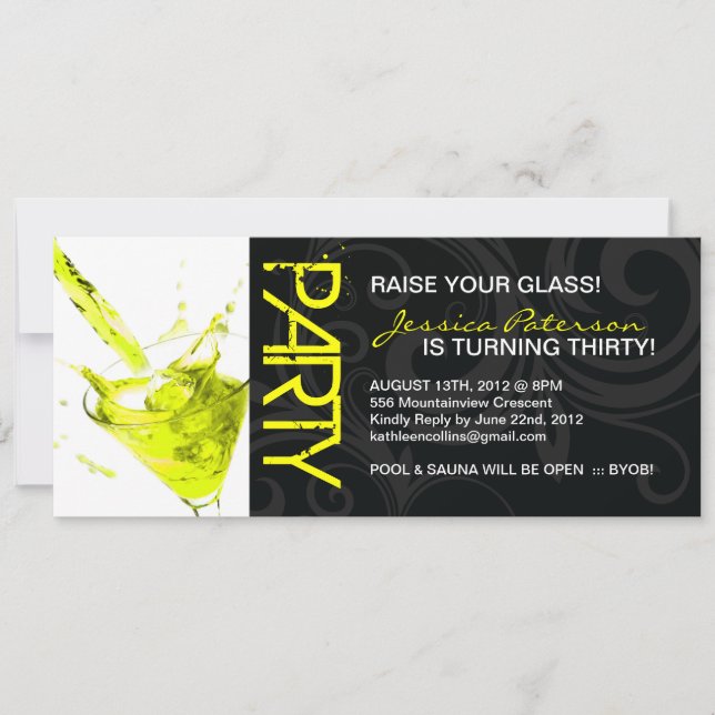 BIRTHDAY PARTY INVITATIONS (Front)