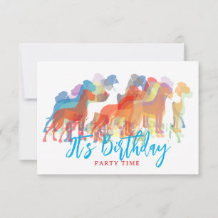 Birthday Party invites Great Dane 