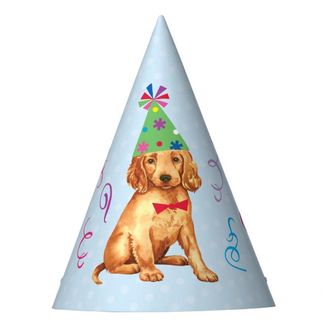 Birthday Party Irish Setter Hat (Front)