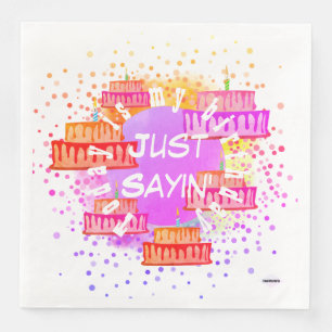 Birthday Party Just Sayin' HAMbyWG Paper Napkins