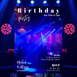 Birthday Party Magazine Cover Invitation