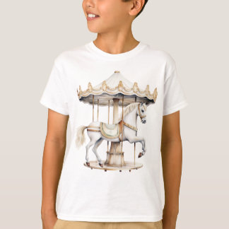 Birthday Party Merry Go Round Circus Carnival T-Shirt
