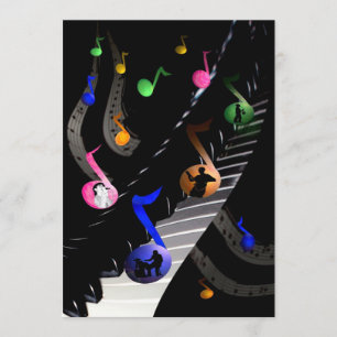 Birthday Party Music Customizable Invitation