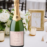 Birthday party night rose gold glitter women