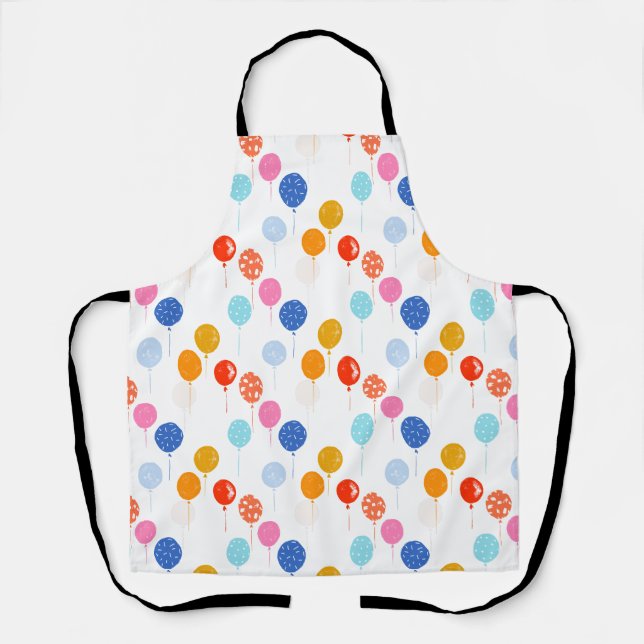 Birthday party nursery balloon  apron (Front)