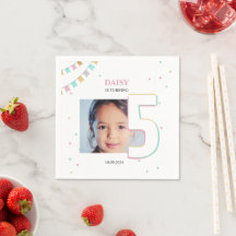 Birthday Party - Paper Napkin | Custom Year