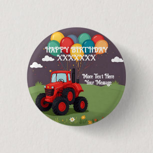 Birthday Party Personalised 1 Inch Round Button