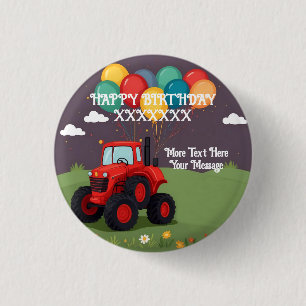 Birthday Party Personalized 1 Inch Round Button