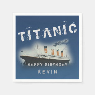 Birthday Party Personalized Titanic Napkins