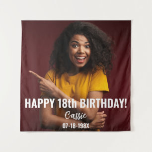 Birthday Party Photo 18th or other Birthday  Tapestry