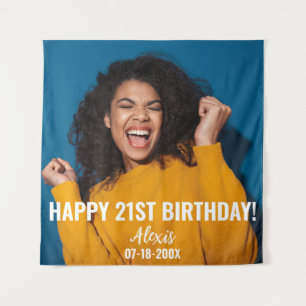 Birthday Party Photo 21st or other Birthday  Tapestry