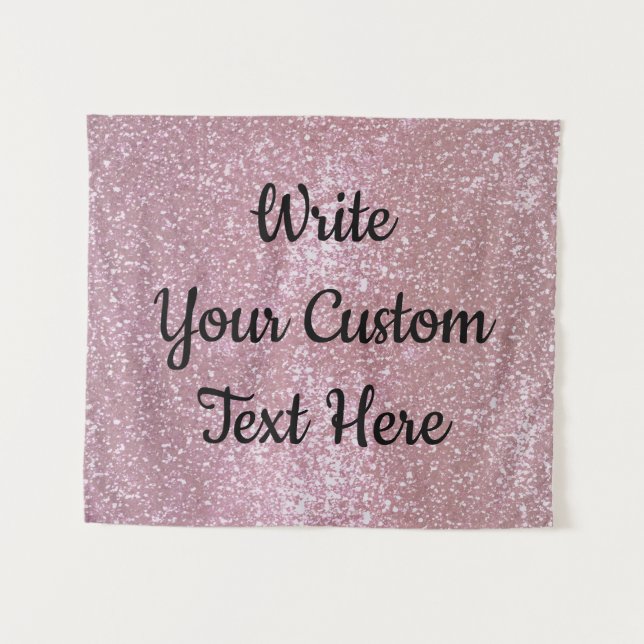 Birthday Party Photo Booth Prop Fun Rose Gold Glam Tapestry (Front (Horizontal))