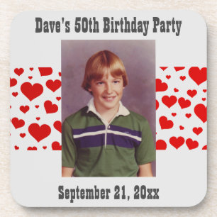 Birthday Party Photo Favour Coaster