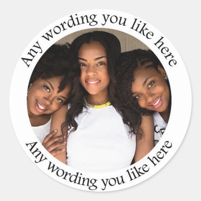 Birthday Party Photo Stickers  (Front)