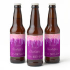 Birthday party purple pink glitter drips