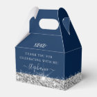 Birthday Party Silver Blue Glitter Confetti 
