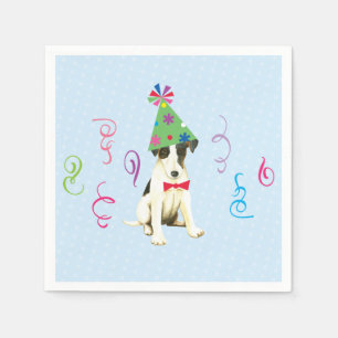 Birthday Party Smooth Fox Terrier Napkin