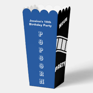 Birthday Party Snack Movie Night Custom Popcorn Favor Box