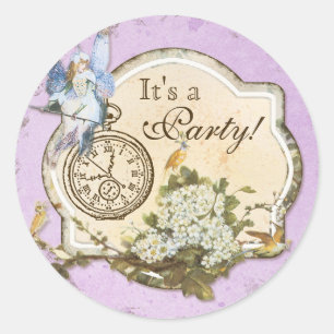 Birthday Party Sticker or Seal - Faerie Princess